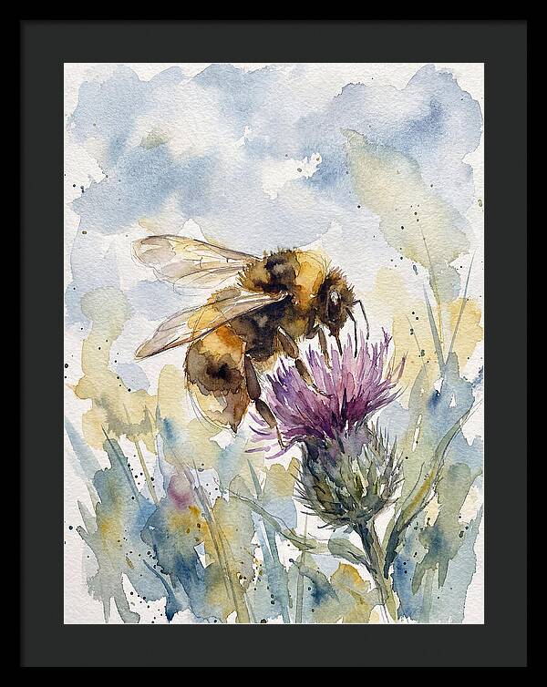 Bumblebee Among Wildflowers