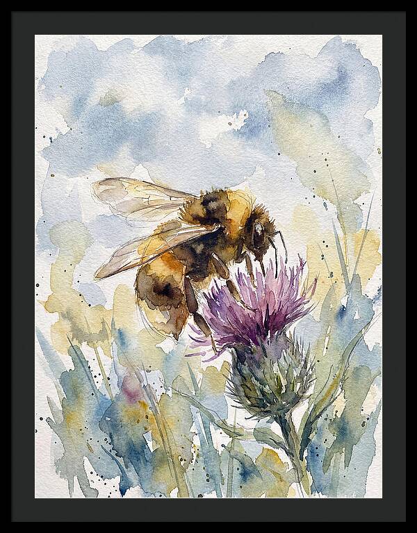 Bumblebee Among Wildflowers