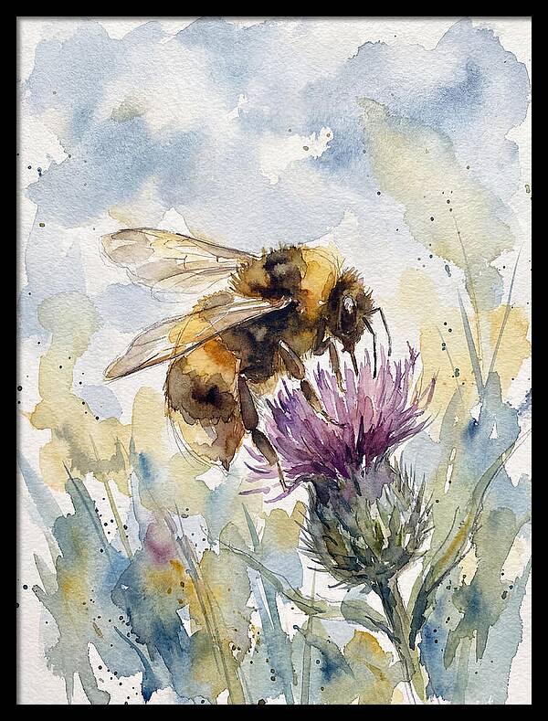 Bumblebee Among Wildflowers