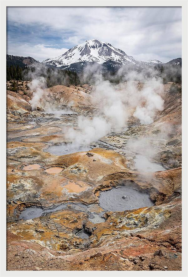 Bumpass Hell Geothermal Landscape