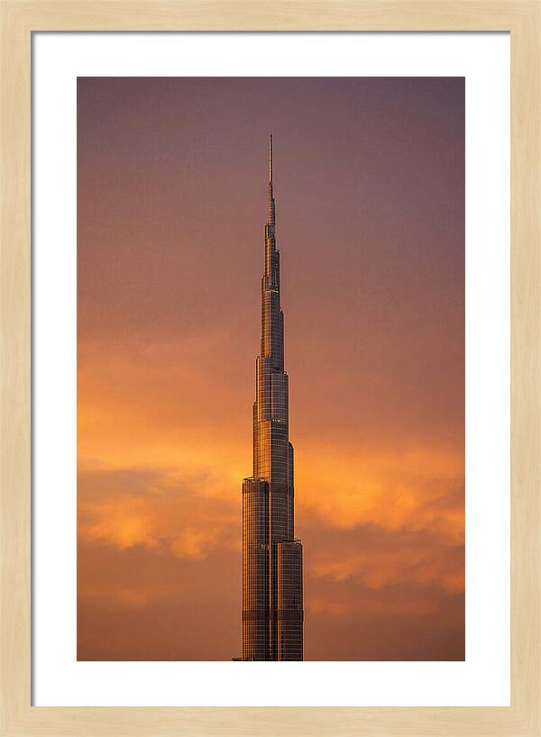 Burj Khalifa At Sunset