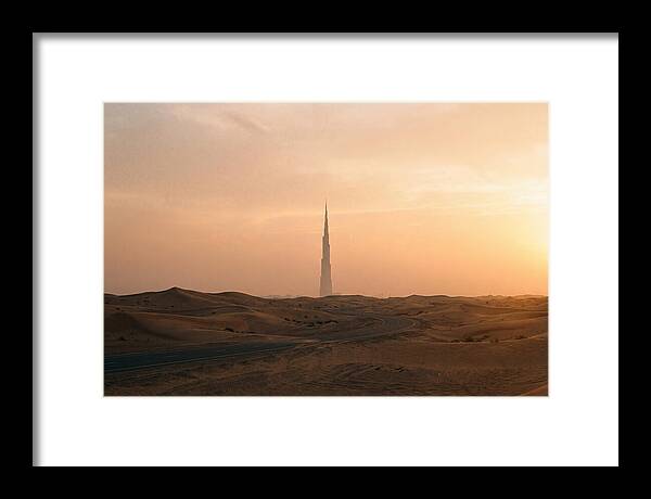 Burj Khalifa Desert Sunset