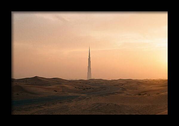 Burj Khalifa Desert Sunset