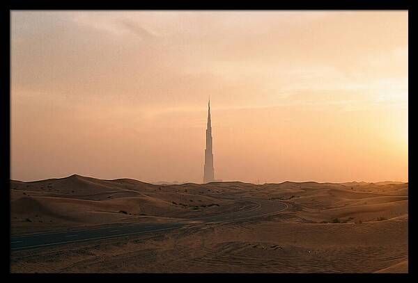 Burj Khalifa Desert Sunset
