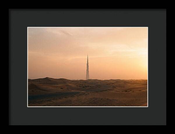 Burj Khalifa Desert Sunset
