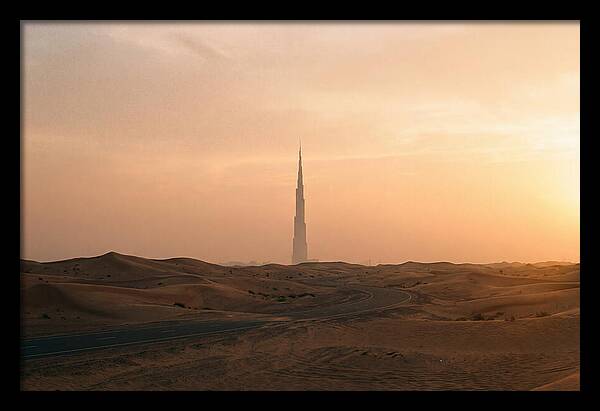 Burj Khalifa Desert Sunset