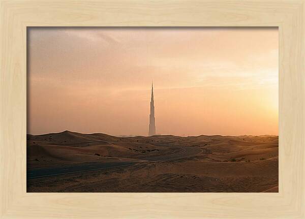 Burj Khalifa Desert Sunset