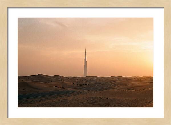 Burj Khalifa Desert Sunset