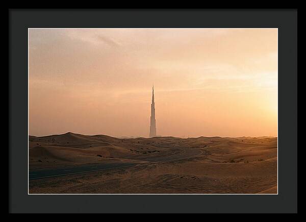Burj Khalifa Desert Sunset