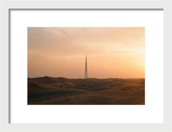 Burj Khalifa Desert Sunset