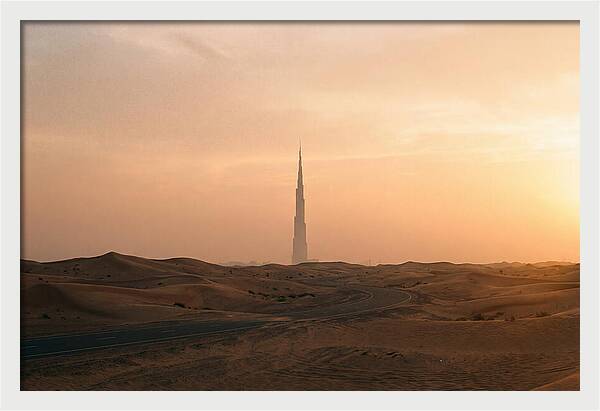 Burj Khalifa Desert Sunset