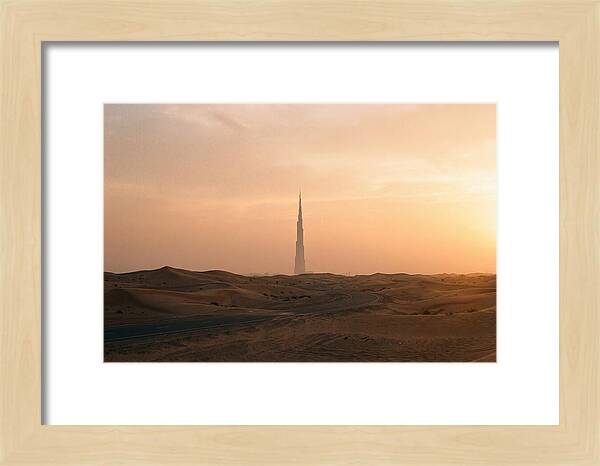 Burj Khalifa Desert Sunset