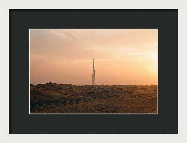 Burj Khalifa Desert Sunset