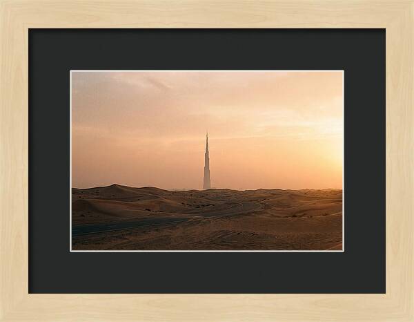 Burj Khalifa Desert Sunset