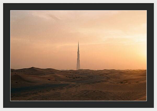 Burj Khalifa Desert Sunset