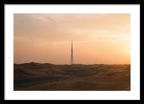 Burj Khalifa Desert Sunset
