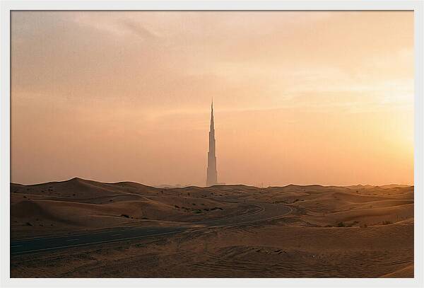Burj Khalifa Desert Sunset
