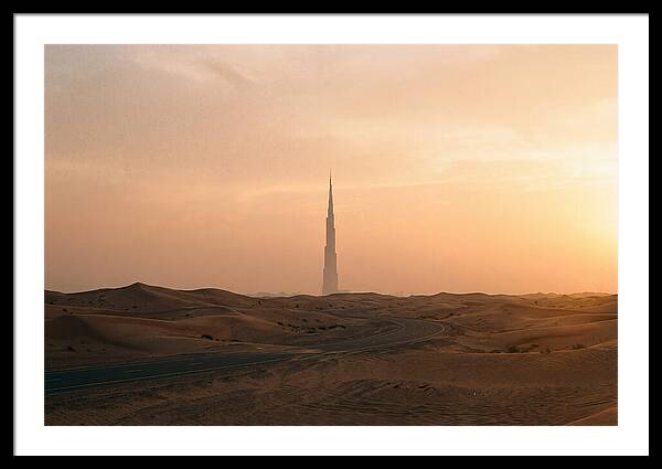 Burj Khalifa Desert Sunset