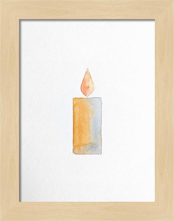 Burning Candle Minimalism