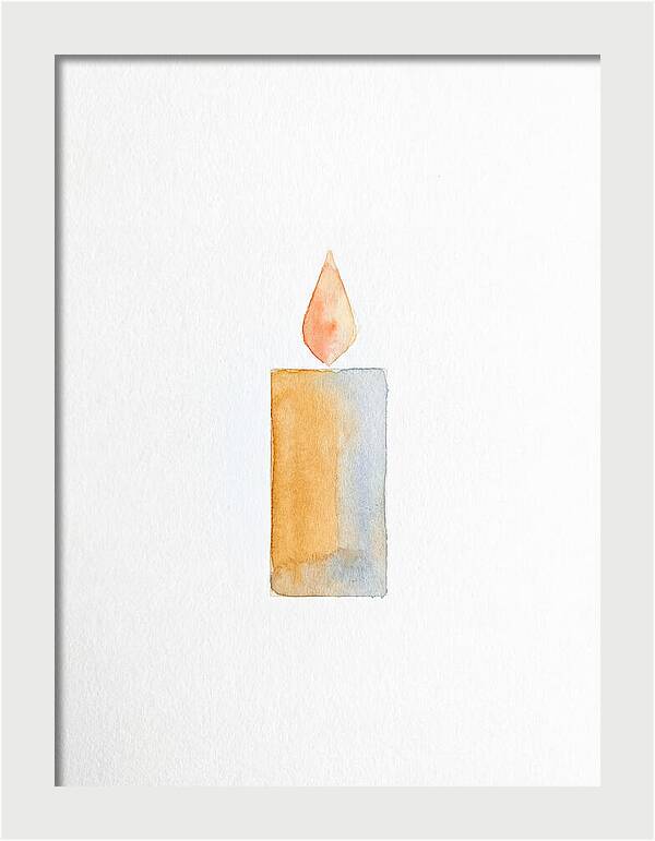 Burning Candle Minimalism