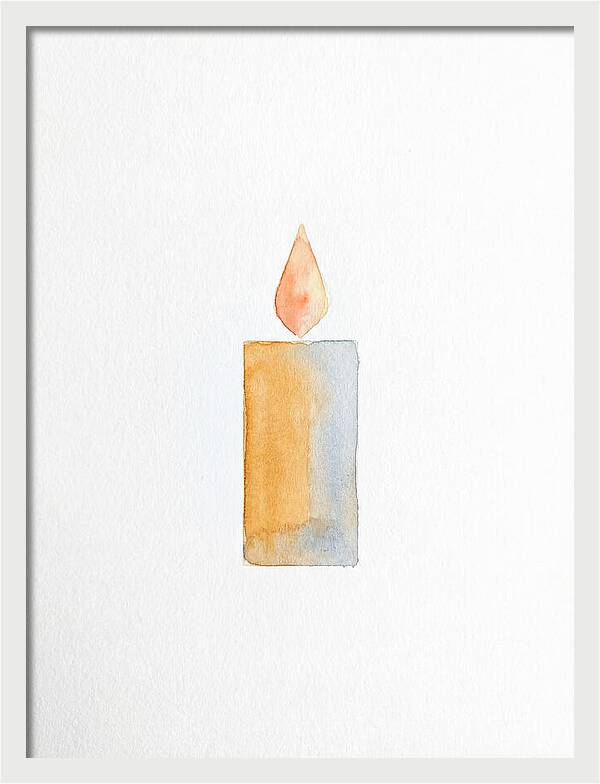 Burning Candle Minimalism
