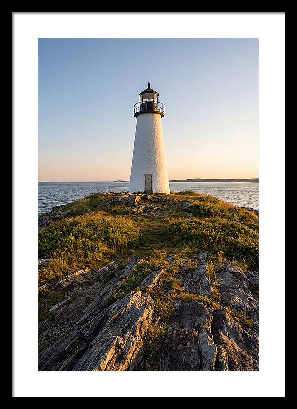 Burnt Island Lighthouse At Dusk