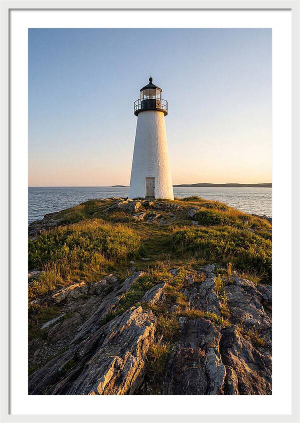 Burnt Island Lighthouse At Dusk