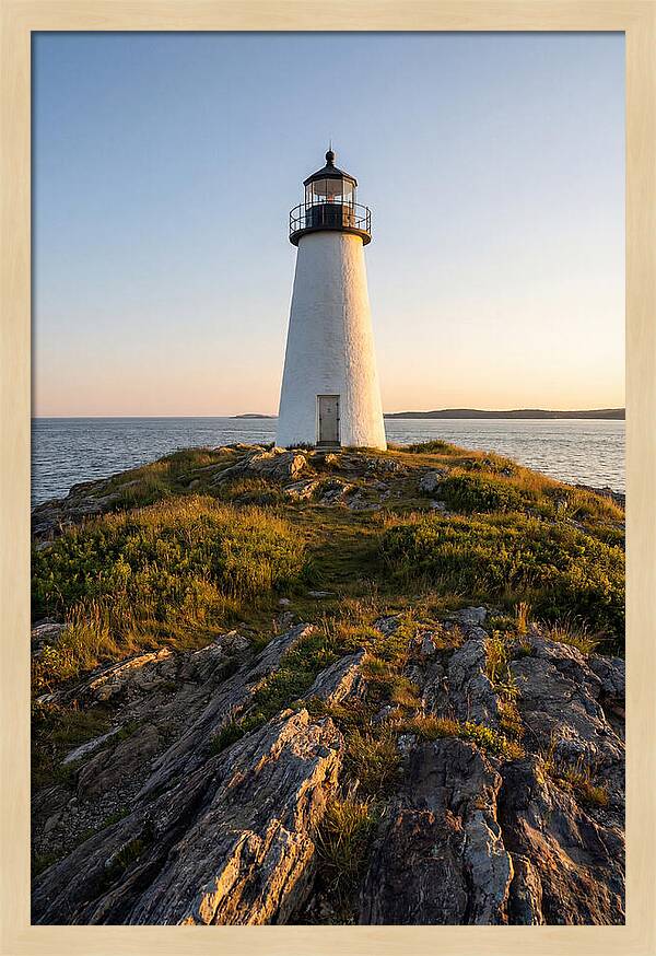 Burnt Island Lighthouse At Dusk