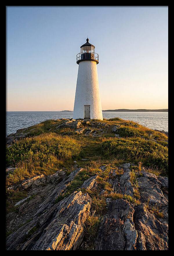 Burnt Island Lighthouse At Dusk