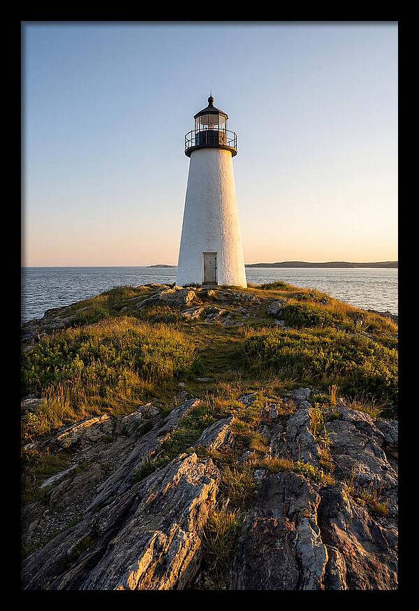 Burnt Island Lighthouse At Dusk