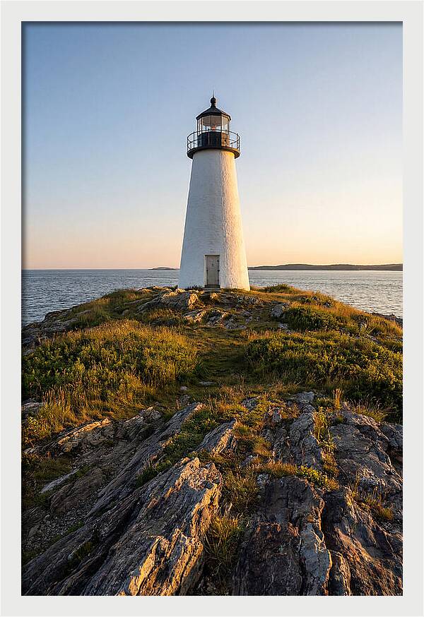 Burnt Island Lighthouse At Dusk