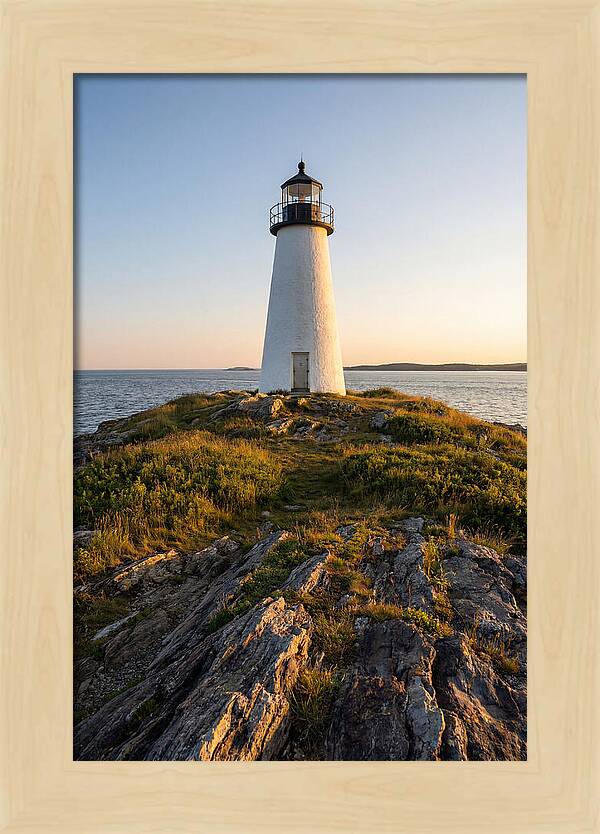 Burnt Island Lighthouse At Dusk