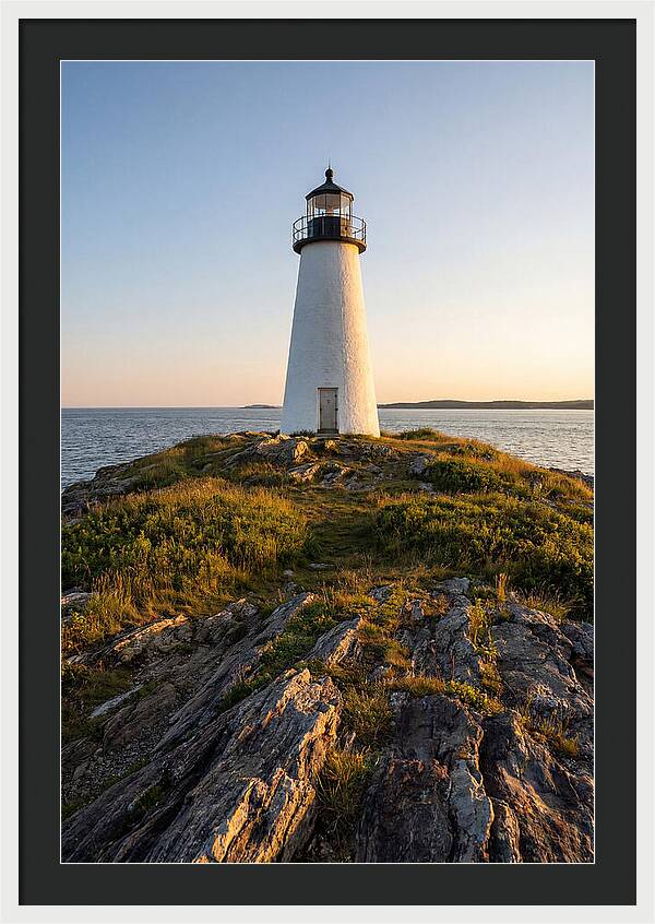 Burnt Island Lighthouse At Dusk