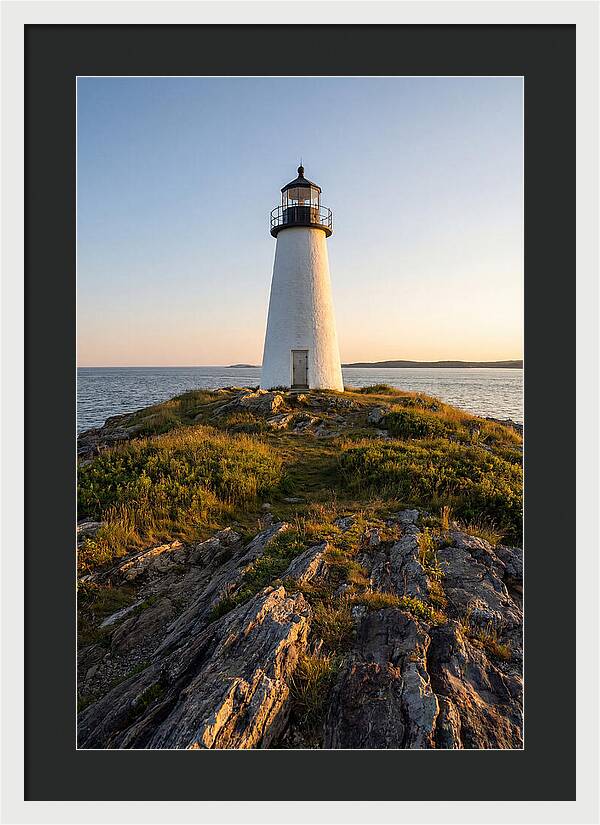 Burnt Island Lighthouse At Dusk