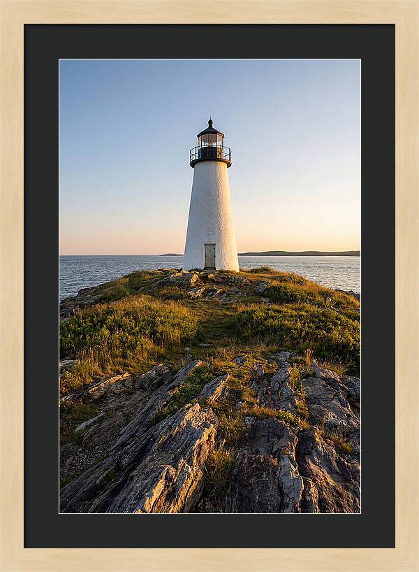 Burnt Island Lighthouse At Dusk
