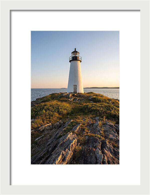 Burnt Island Lighthouse At Dusk
