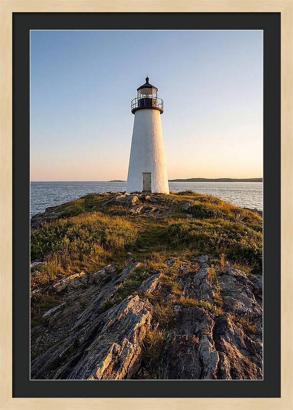Burnt Island Lighthouse At Dusk