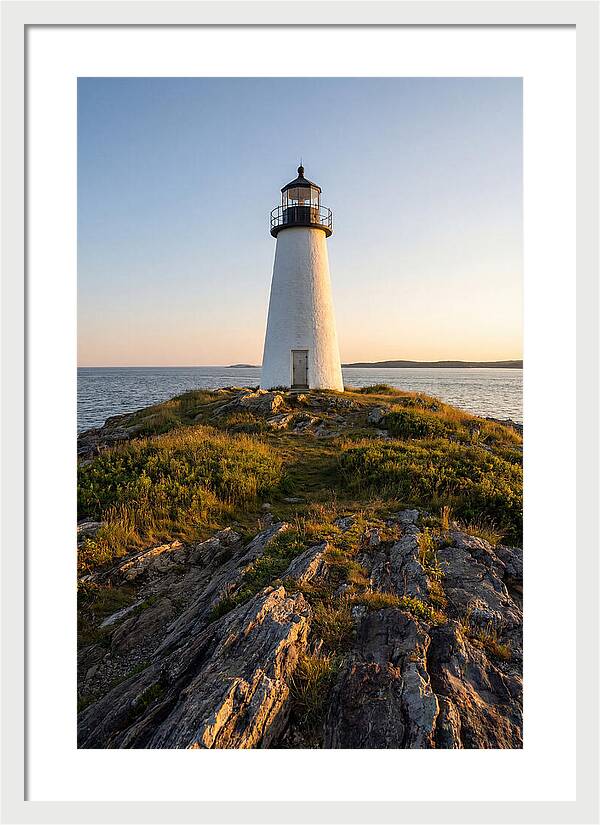Burnt Island Lighthouse At Dusk