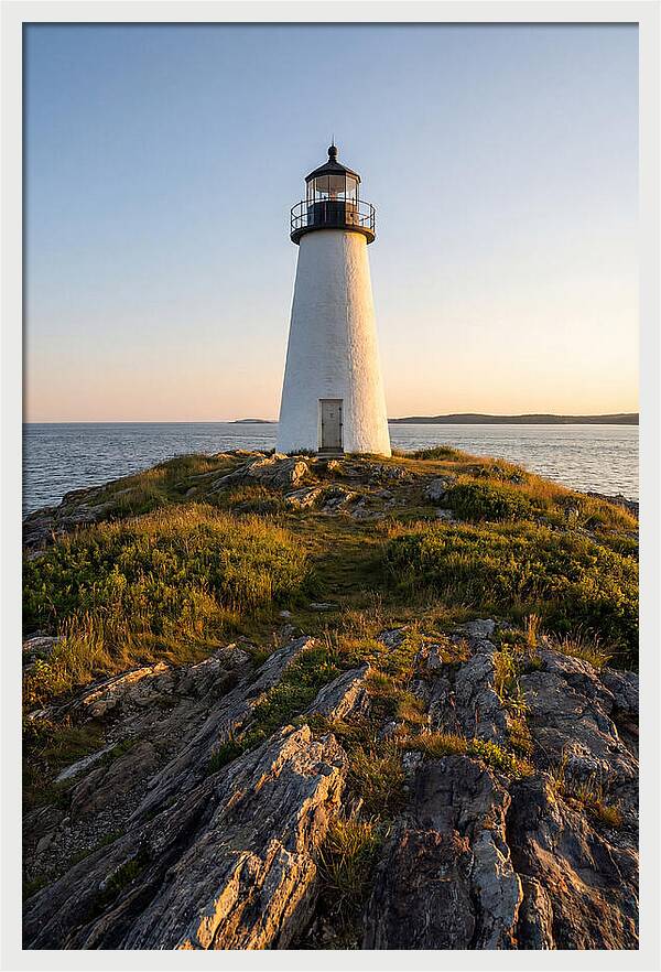 Burnt Island Lighthouse At Dusk
