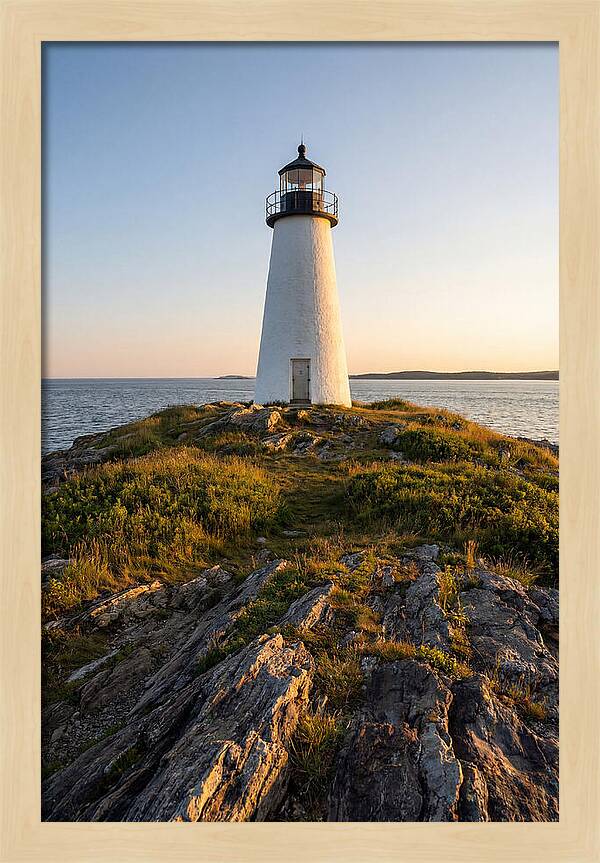 Burnt Island Lighthouse At Dusk