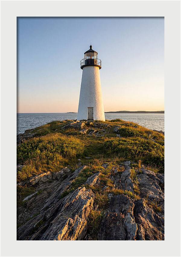 Burnt Island Lighthouse At Dusk