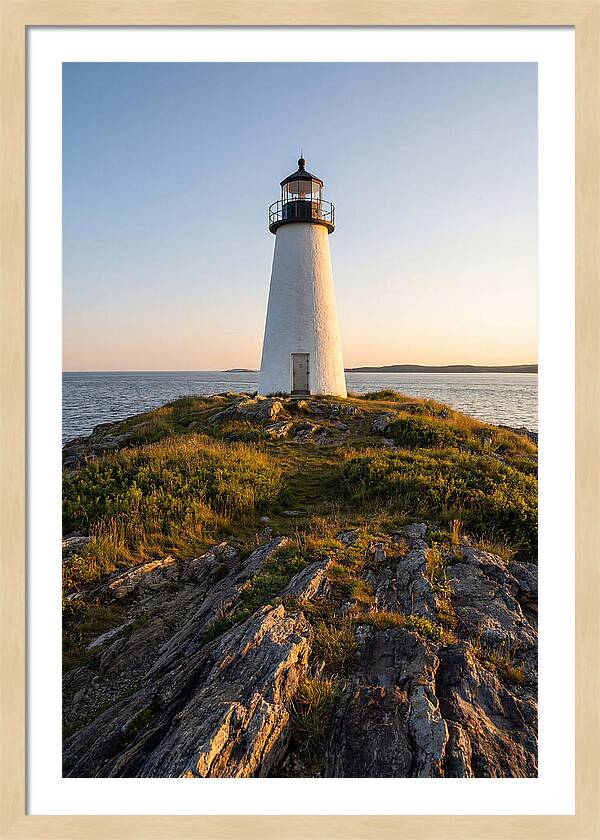 Burnt Island Lighthouse At Dusk