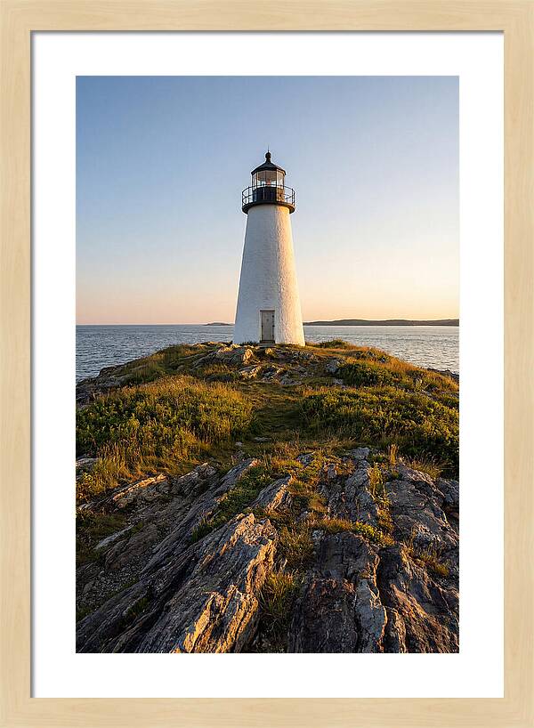 Burnt Island Lighthouse At Dusk