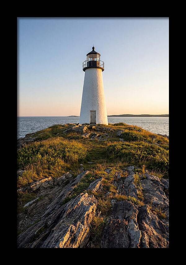 Burnt Island Lighthouse At Dusk