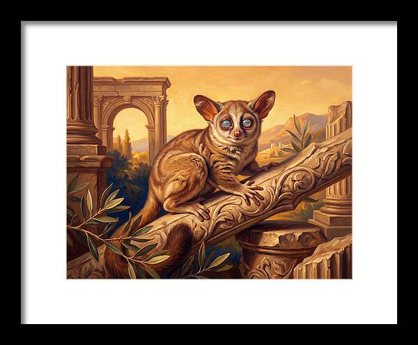 Bushbaby Among Ancient Ruins