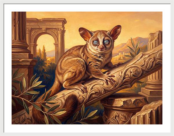 Bushbaby Among Ancient Ruins
