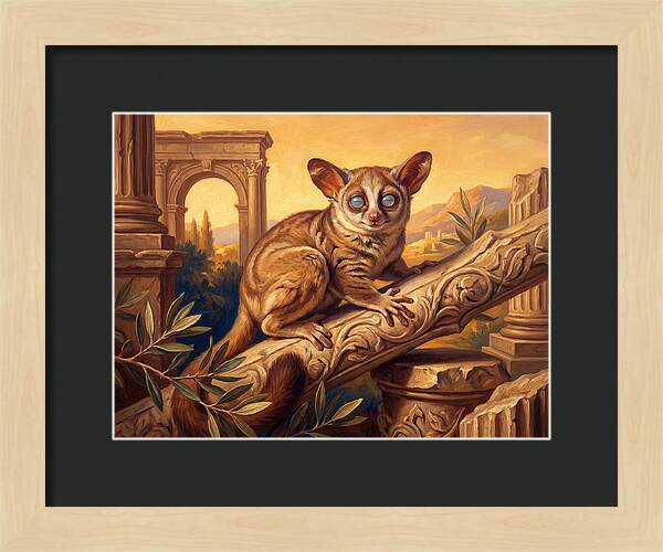 Bushbaby Among Ancient Ruins
