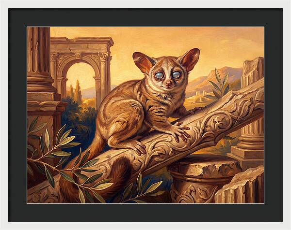 Bushbaby Among Ancient Ruins