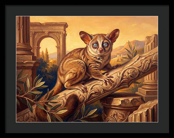 Bushbaby Among Ancient Ruins