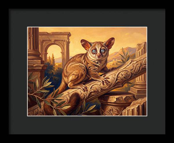 Bushbaby Among Ancient Ruins